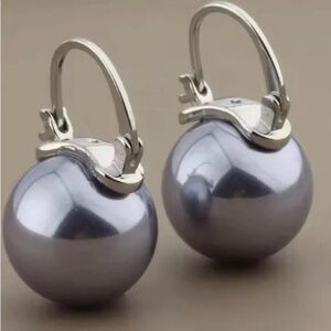 Kate Spade Pearl Drop Earrings in Silver